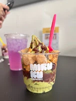 Matcha Soft Serve with Red Bean